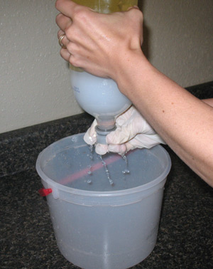 biodiesel - draining wash water biodiesel - draining wash water