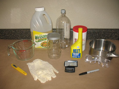 supplies for making a 1-liter batch of biodiesel supplies for making a 1-liter batch of biodiesel